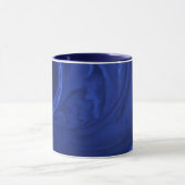 Mug Cobalt bleu arrière - plan texturé artisanal (Centre)