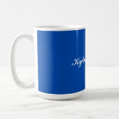 Mug Cobalt Blue Unique Professional Nom de calligraphi (Gauche)