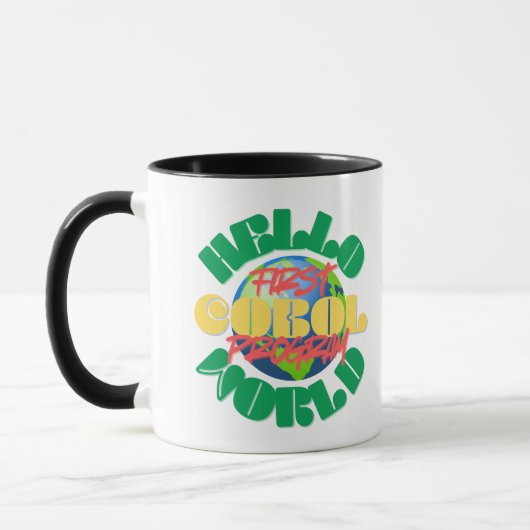 Mug Cobol Programming's Hello World First Program (Gauche)