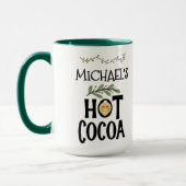 Mug Coca chaud Noël Gingpain d'épice enfants & Nom per (Gauche)