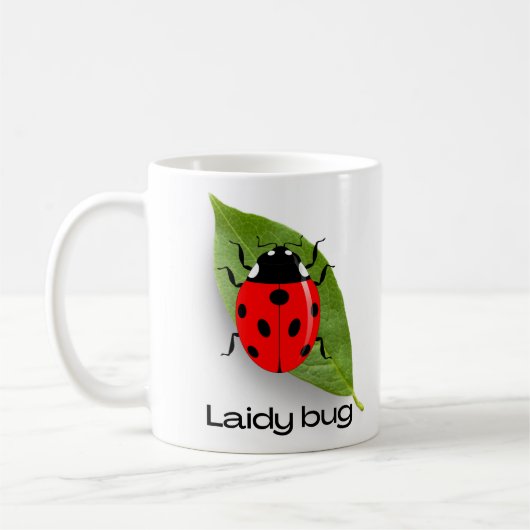 Mug coccinelle, insecte (Gauche)
