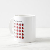 Mug coccinelle instantanée drôle de foule (Devant gauche)