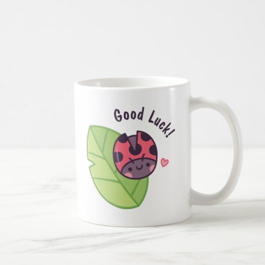 Mug Coccinelle Mignonne Dessin Chance (Droite)