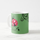 Mug coccinelle personnalisé Mignonne Coccinelle (Devant gauche)