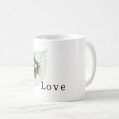 Mug Coccinelle sur l'amour de feuille (Devant droit)