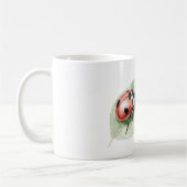 Mug Coccinelle sur l'amour de feuille (Gauche)