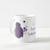 Mug Coccinelle Violette Fantaisiste (Devant gauche)