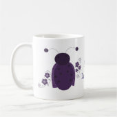 Mug Coccinelle Violette Fantaisiste (Gauche)
