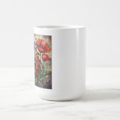 Mug Coccinelle vitrail fleur de pavot vibrant insecte (Centre)