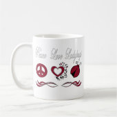 Mug Coccinelles d'amour de paix (Gauche)
