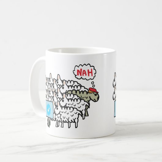 Mug Coche anti-bleue (Devant gauche)