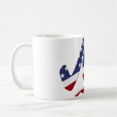 Mug Coche VOTE avec drapeau américain (Gauche)