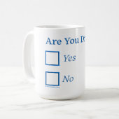 Mug Cochez les cases SlipperyJoe's Are You Drunk marte (Devant gauche)