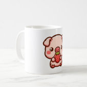 Mug Cochon à la fraise (Devant gauche)