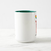 Mug Cochon Avec Ballot Arc-En-Ciel (Centre)
