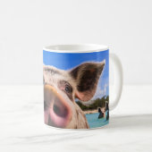 Mug Cochon de bain mignon Exuma Bahamas (Devant droit)