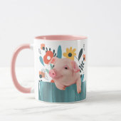 Mug Cochon de bébé convivial | Bébé mignon animal (Gauche)
