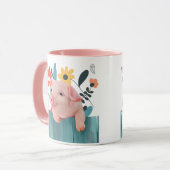 Mug Cochon de bébé convivial | Bébé mignon animal (Devant gauche)