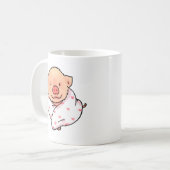 Mug Cochon de bébé mignon enveloppé dans une couvertur (Devant gauche)