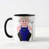 Mug Cochon de ferme rose (Gauche)