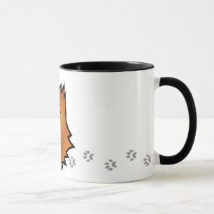 Mug Cochon de Guinée caricaturale (gommage)