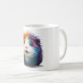 Mug "Cochon de Guinée sauvage : Cheveux arc-en-ciel vi (Devant droit)
