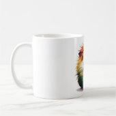 Mug "Cochon de Guinée sauvage : Cheveux arc-en-ciel vi (Gauche)