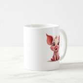 Mug Cochon de lait mignon (Devant droit)