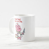 Mug Cochon de médecin avec seringue à la main| choisir (Devant gauche)