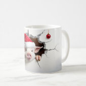 Mug Cochon de Noël (Devant droit)
