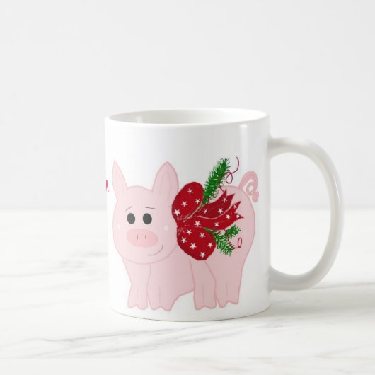 Mug Cochon de Noël plein d'humour (Droite)