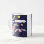 Mug Cochon de Noël volant (Devant gauche)