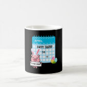 Mug Cochon de Pâques heureux avec calendrier à oreille (Centre)