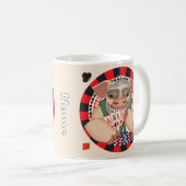 Mug Cochon de poker souriant (Devant droit)