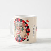Mug Cochon de poker souriant (Devant gauche)
