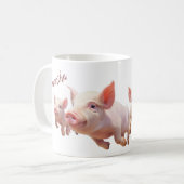 Mug Cochon de porc personnalisé (Devant gauche)