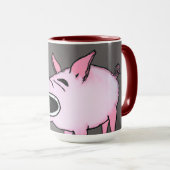 Mug Cochon de respiration (Devant droit)