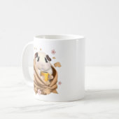 Mug Cochon d'Inde Dans Une Couverture, Automne, Cochon (Devant gauche)