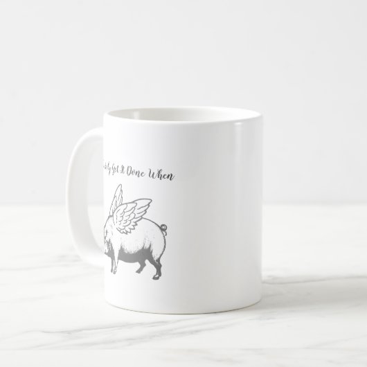 Mug Cochon drôle (Devant gauche)