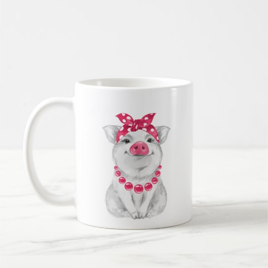 Mug Cochon en bandana (Gauche)