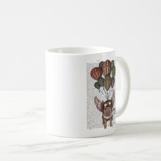 Mug Cochon en flammes (Devant droit)