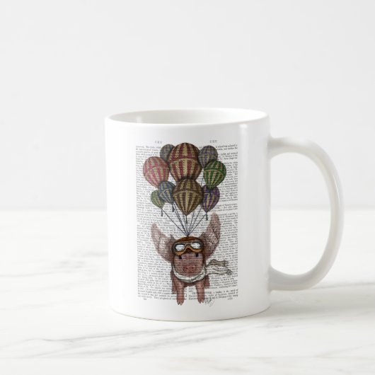 Mug Cochon en flammes (Droite)