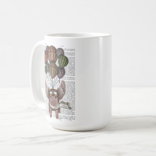 Mug Cochon en flammes (Devant gauche)