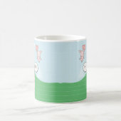 Mug Cochon Flottant mignon Dit Bonjour (Centre)