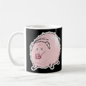 Mug cochon gras idiot (Gauche)