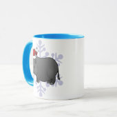 Mug Cochon miniature de Noël (Devant gauche)