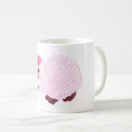 Mug Cochon rose (Devant droit)