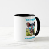 Mug Cochon Sassy Vibes Classiques - Citation de Cocho (Devant droit)