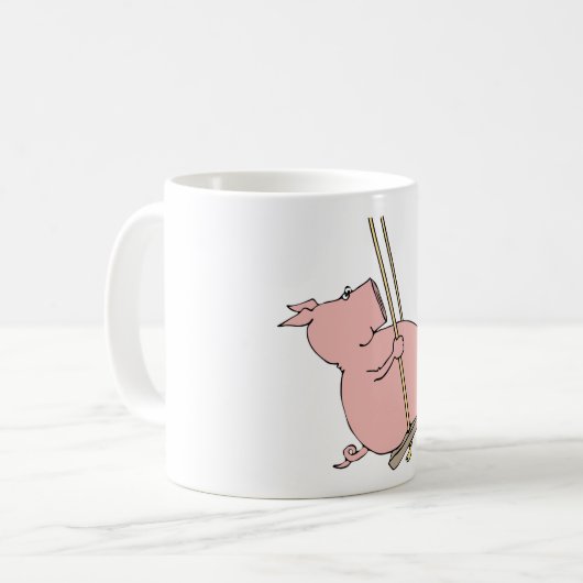 Mug Cochon Sur Une Flèche (Devant gauche)