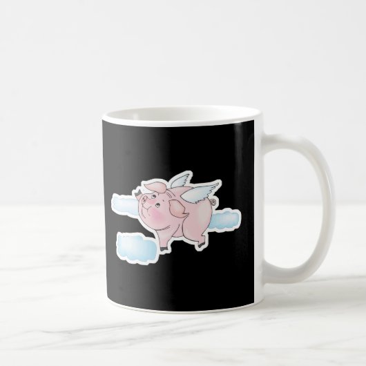 Mug cochon volant mignon (Droite)